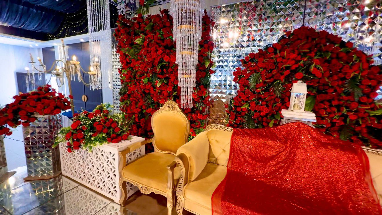 Bright and spacious interior of Gudar Wedding Hall
